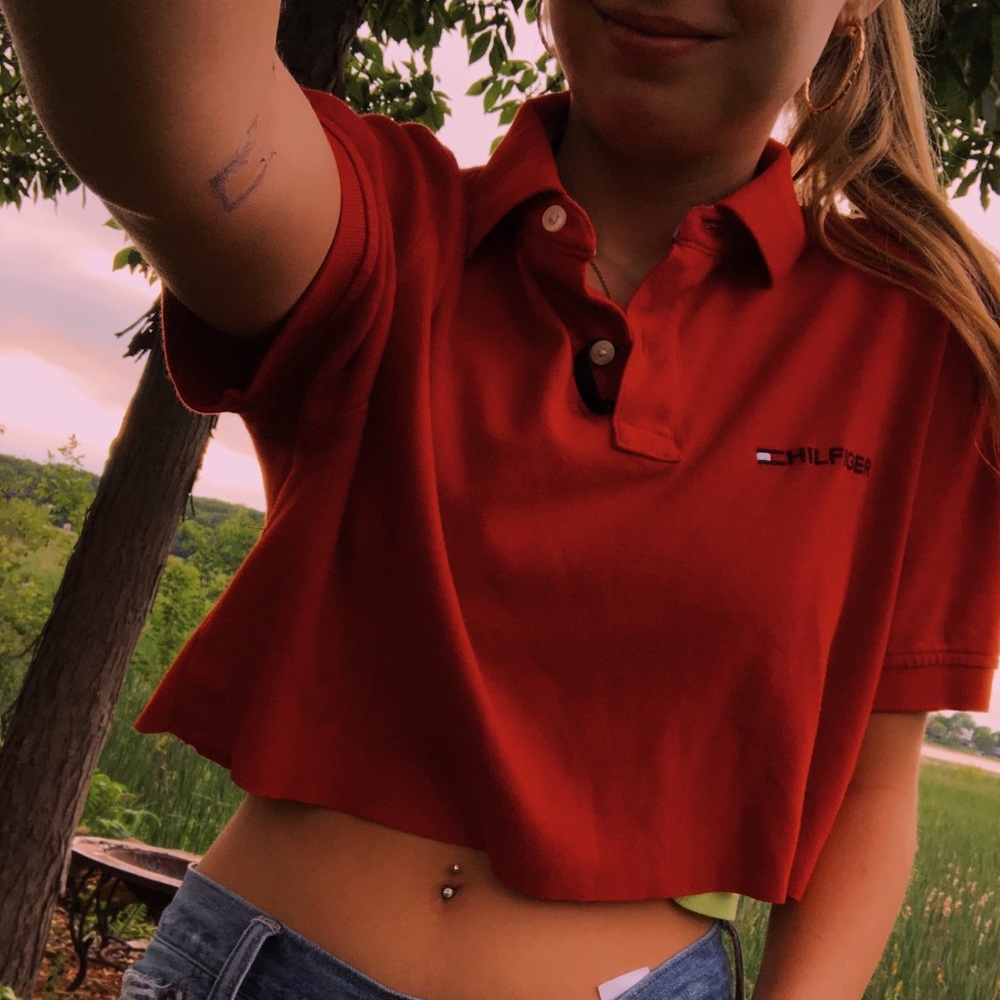 💜2 for $10💜 Tommy Hilfiger Cropped Polo(XS-L)